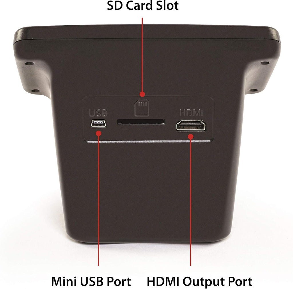Magnasonic All-in-One 24MP Film Scanner with Large 5' Display & HDMI, Converts 35mm/126/110/Super 8 Film & 135/126/110 Slides into Digital Photos, Built-in Memory with a HDMI Cable