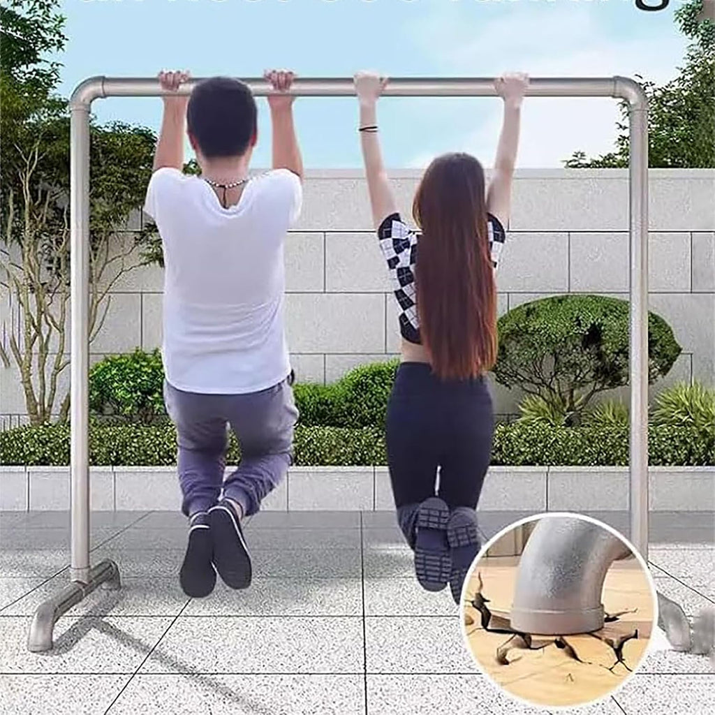 Portable Clothes Rack, Freestanding Metal Garment Rack with Stable Base, Industrial Pipe Design for Hanging Coats, Skirts, Shirts, Sweaters, Indoor & Outdoor Use (1.6x1.6m)