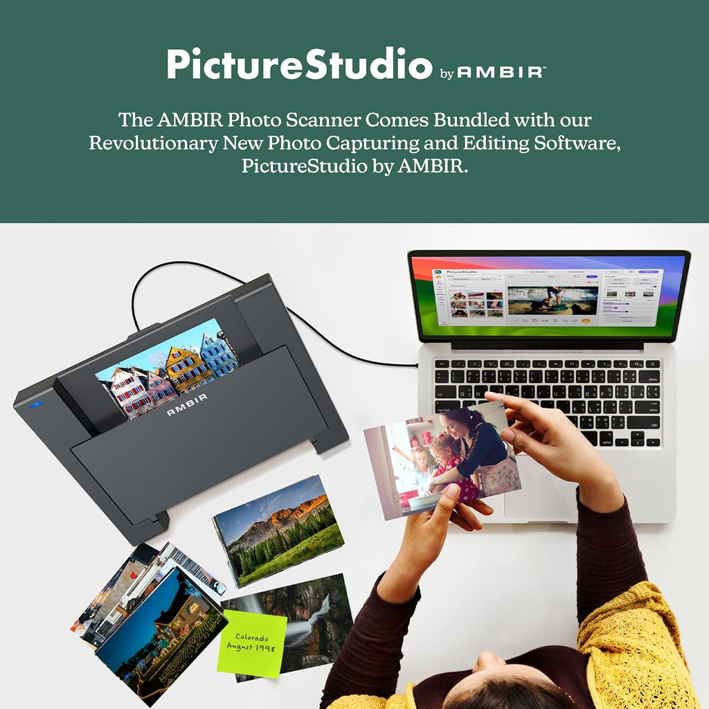 AMBIR Technology Photo Scanner with PICTURESTUDIO