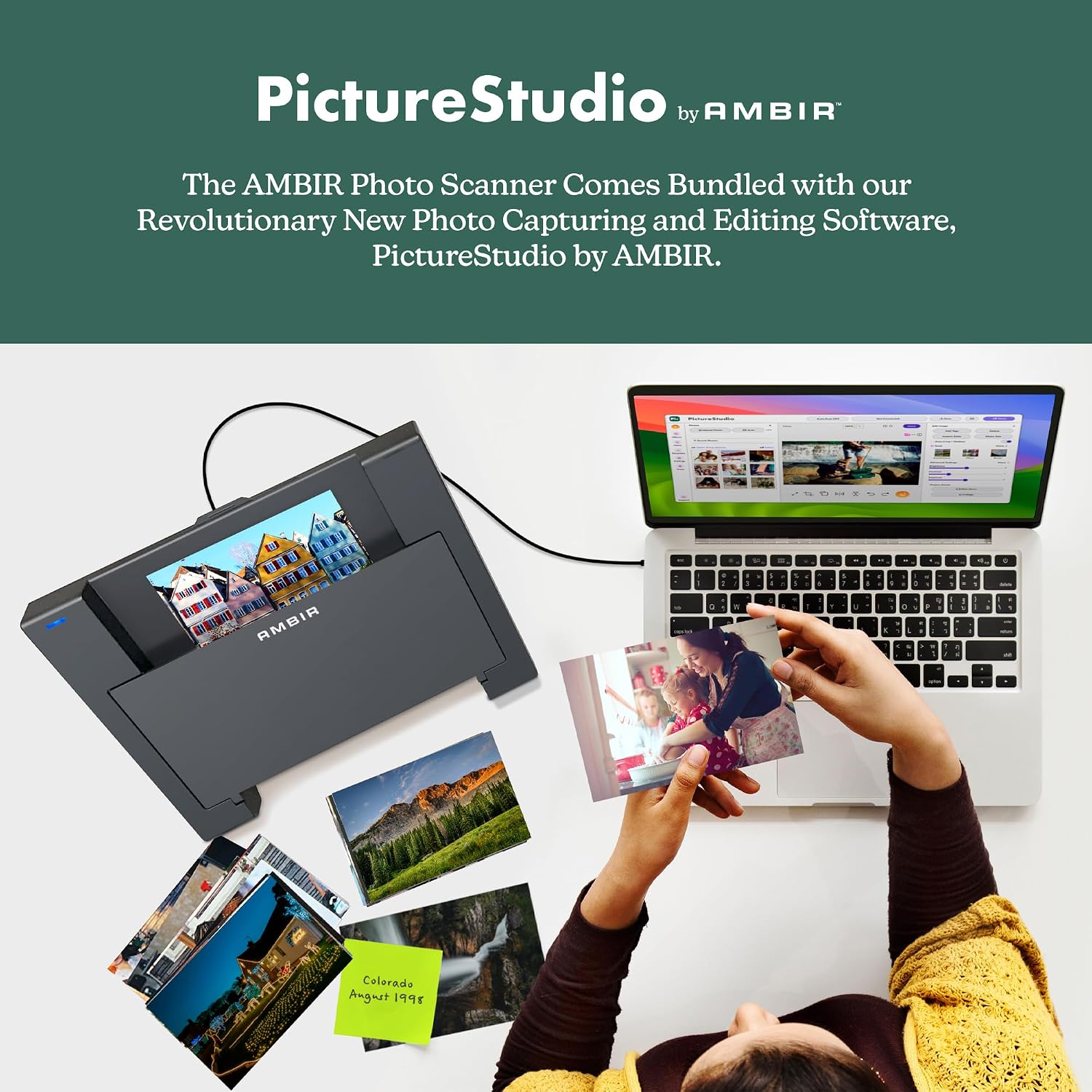 AMBIR Technology Photo Scanner with PICTURESTUDIO