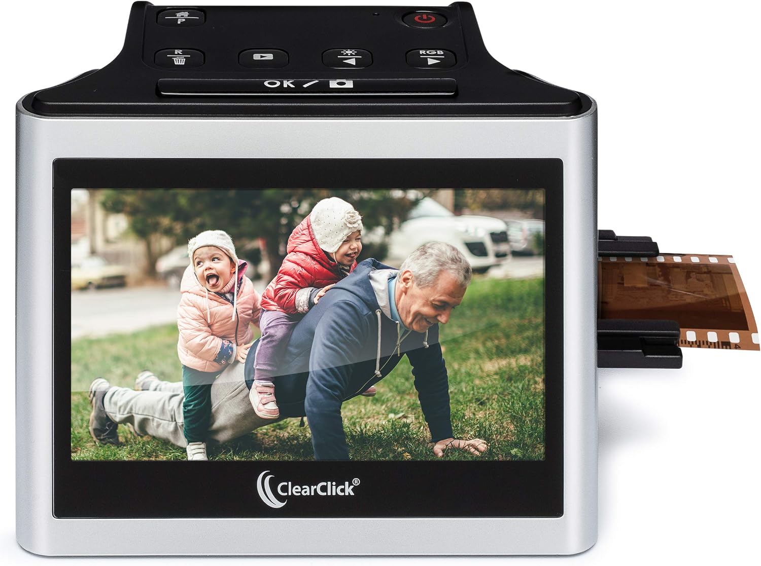 ClearClick Virtuoso 2.0 (Second Generation) 22MP Film & Slide Scanner with Extra Large 5' LCD Screen - Convert 35mm, 110, 126 Slides and Negatives to Digital Photos