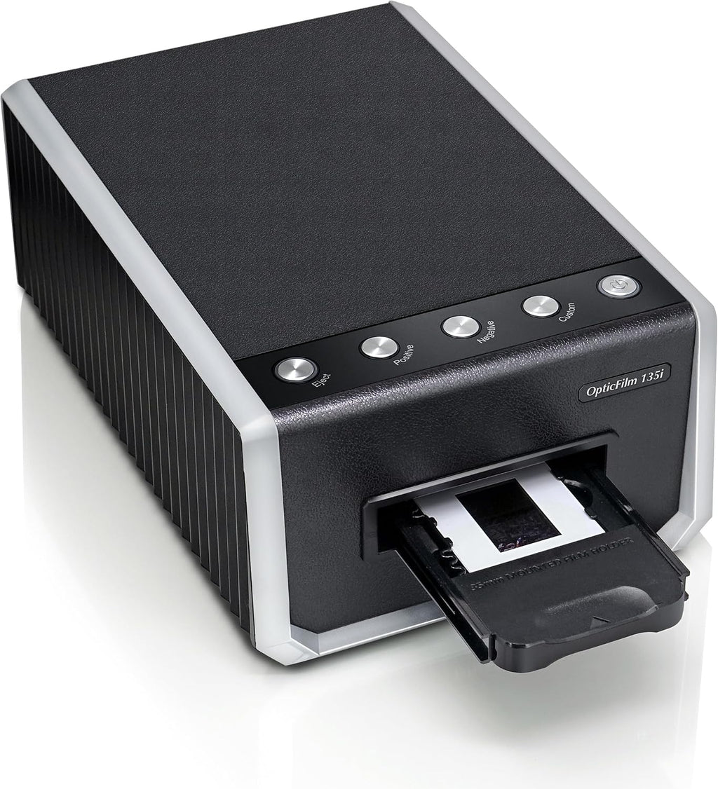 Plustek OpticFilm 135i - Automatic Film & Slide Scanner, Batch converts 35mm Slides & Film Negatives, Support 3rd Party Editing Software Export, Max. 7200 dpi