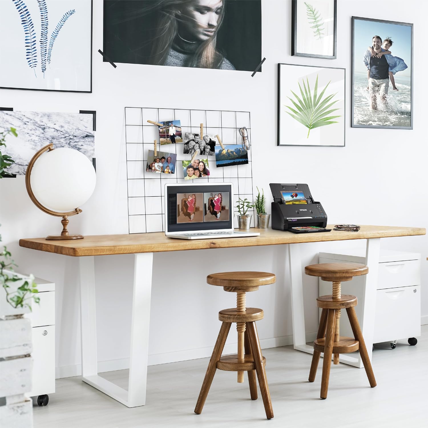 Epson FastFoto FF-680W Wireless High-Speed Duplex Photo and Document Scanner and System with USB Connect and Mobile Scanning