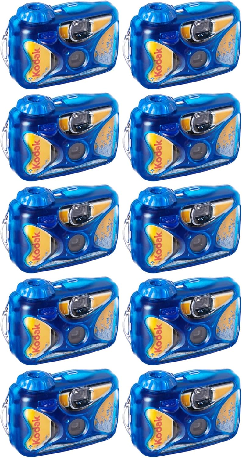 Kodak Sport Underwater Single-Use Disposable Camera with 800 Speed 27-Exposure Film (10-Pack)