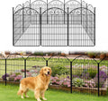 COLRASN 10 Panels No Dig Decorative Garden Dog Fence Outdoor for Yard, 40in(H) x 24.16ft(W) Tall Animal Barrier Fenceing Panels, Rustproof Ground Stakes Temporary Wire Screen for Patio