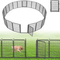 Decorative Garden Fence with Gate, 40 in(H) x 54 ft(L) Rustproof Metal Fence Panels No Dig Fence with Full Panel Gate, Dog Fence Outdoor for Yard, Animal Barrier Garden Fencing for Yard