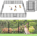 No Dig Decorative Garden Fence with Gate Rustproof Metal Fence Panels, 40in(H) x 101Ft(L) Garden Fencing for Yard 38 Panels Animal Barrier Fence for Dogs, Rabbit, Patio