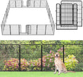 No Dig Decorative Garden Fence with Gate Rustproof Metal Fence Panels, 40in(H) x 75Ft(L) Garden Fencing for Yard 28 Panels Animal Barrier Fence for Dogs, Rabbit, Patio