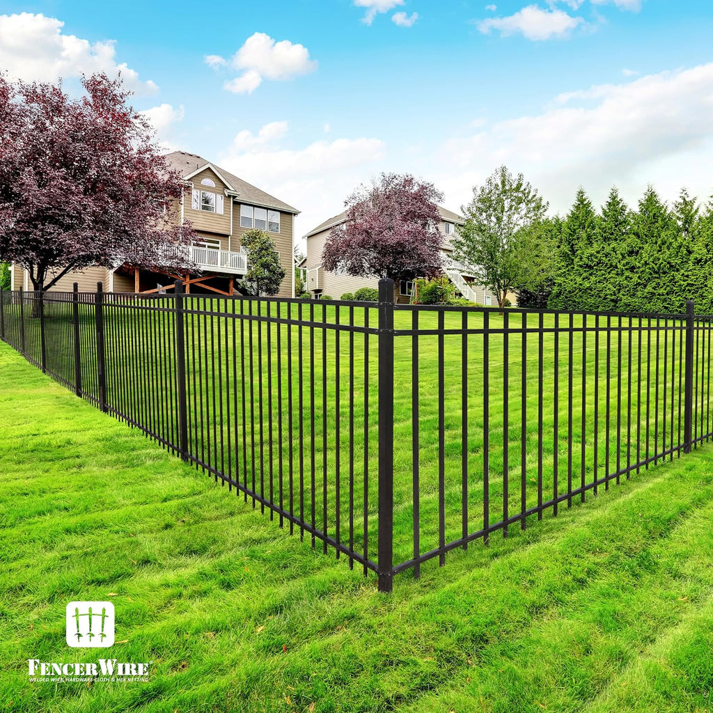 Pinnacle Fence Gate Pack of 5 - Heavy Duty Steel Outdoor Fence Gates, 4FT x 4FT, Anti-Rust, Decorative for Residential, Yard, Pool, Patio